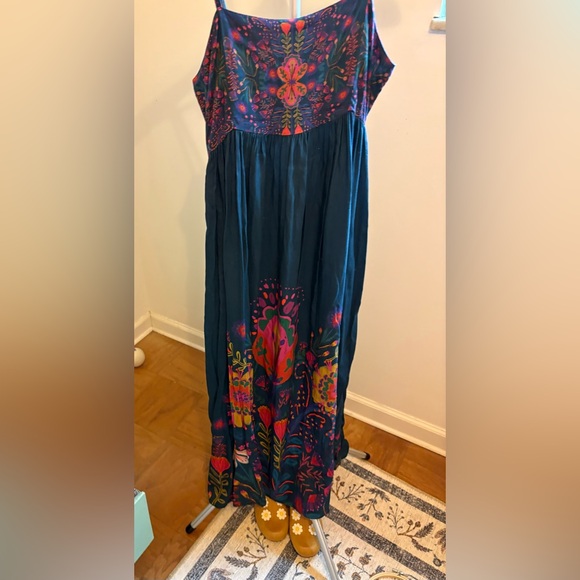 Natural Life Bailey Maxi Dress Floral Navy Folk Garden M Medium - Picture 4 of 12